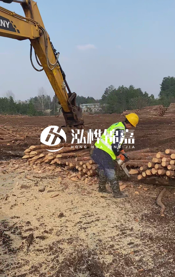 銅陵挖機打木樁專業施工-打松木樁一般算米還是算根？