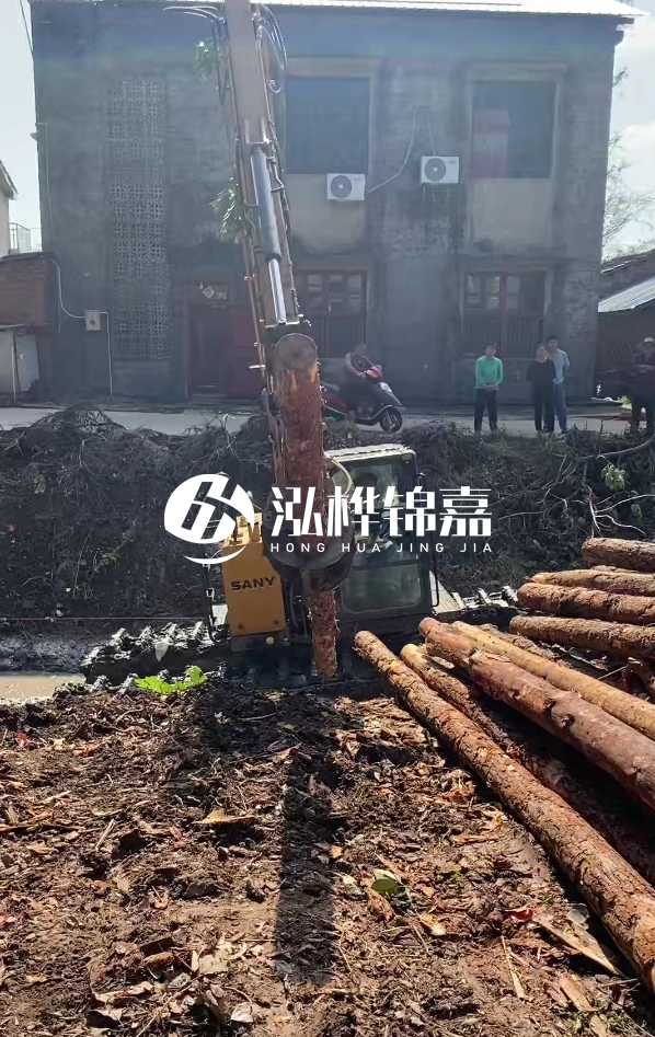 宜春挖機打木樁專業施工-打地基松木樁和水泥樁哪個更好?